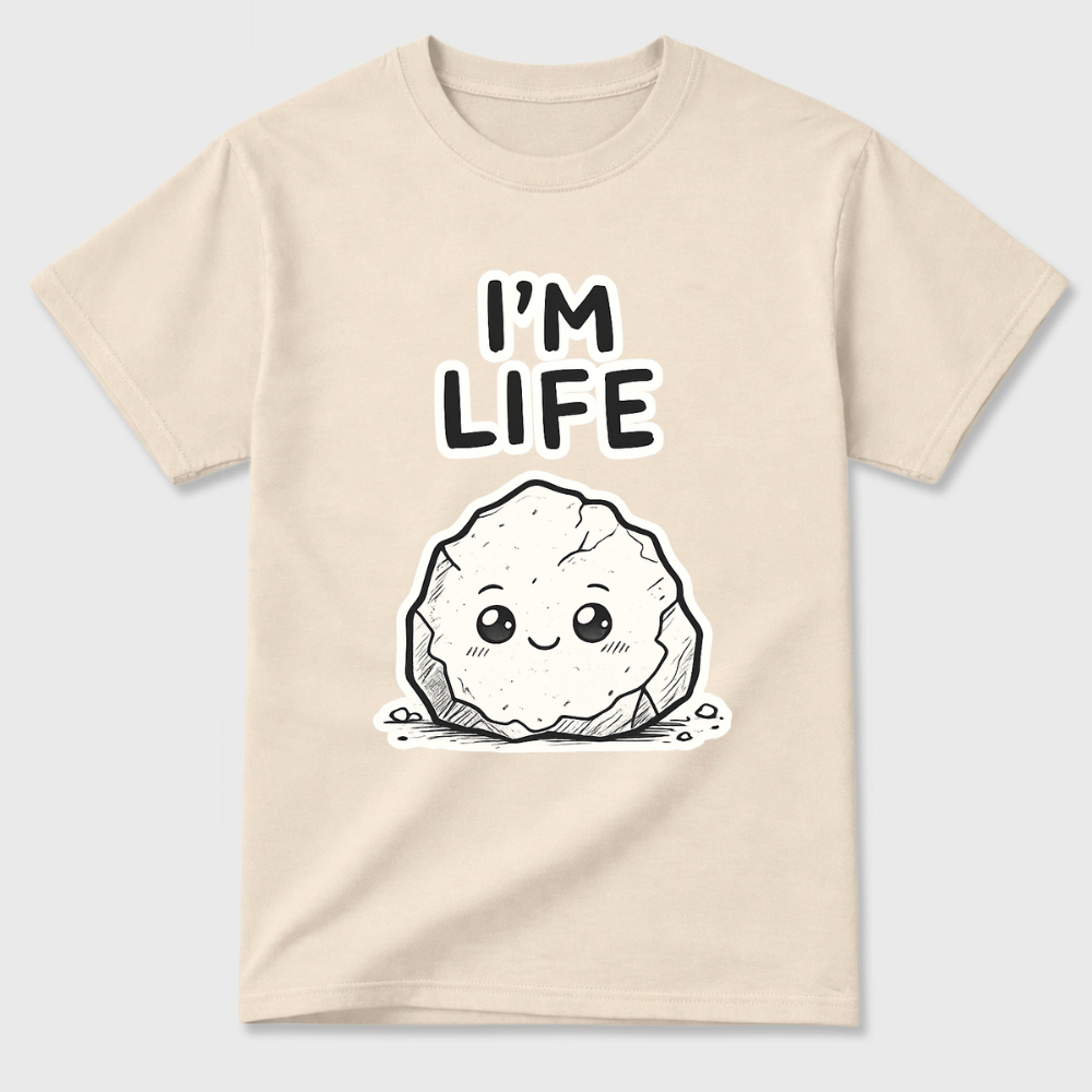 Cotton T-shirt Unisex - I'm life