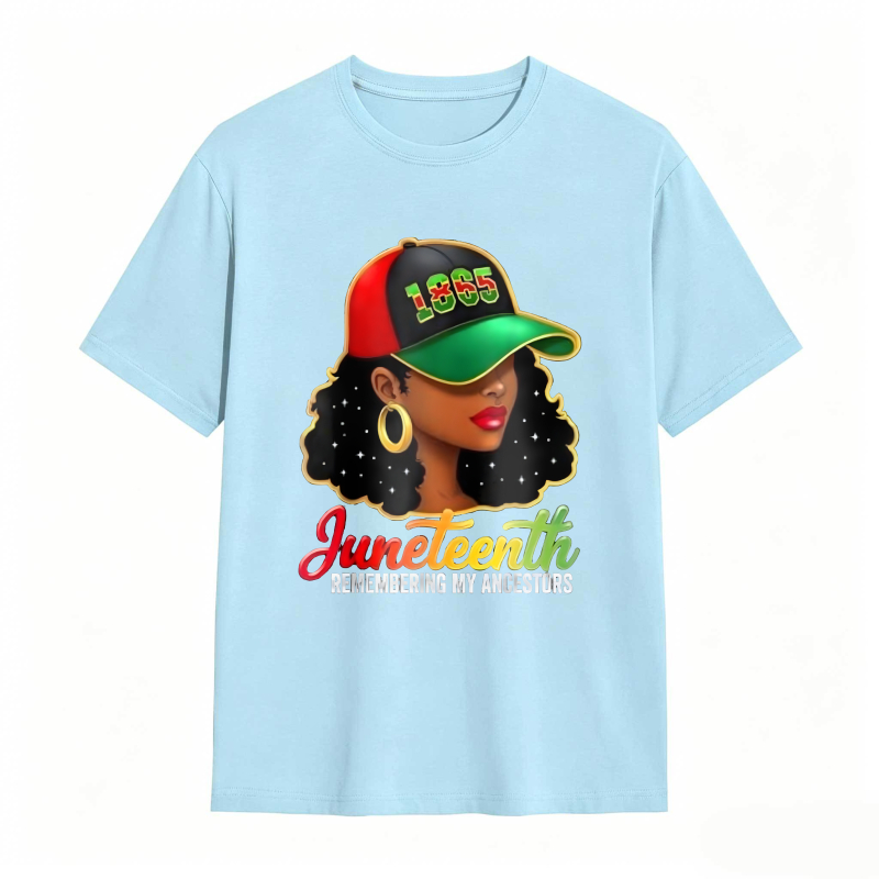 Juneteenth Remembering My Ancestors 1865 Hat Woman T-shirt