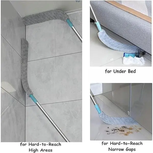 Replacement Gap Duster for Home Coner Place Durable Flexible Arbitrary Bending Microfiber Dust Brush for Under Furniture Bed Couch Fridge