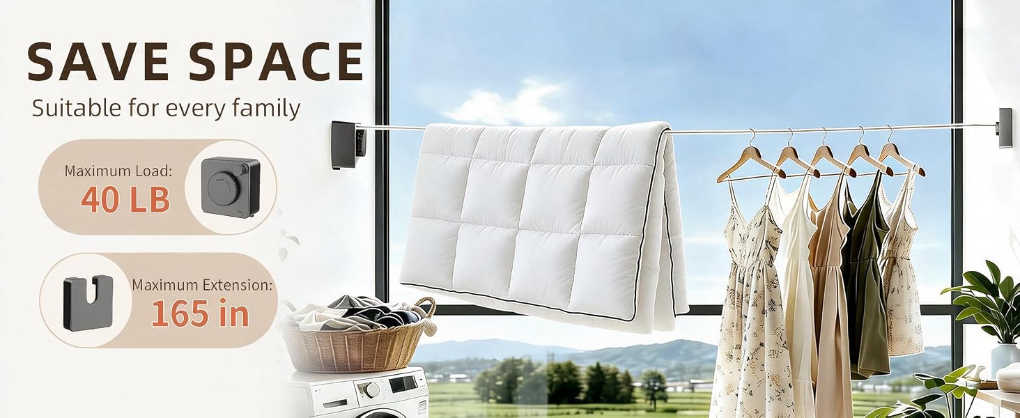 Retract for compact storage