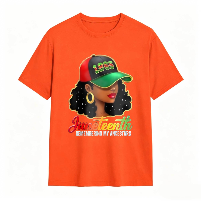 Juneteenth Remembering My Ancestors 1865 Hat Woman T-shirt