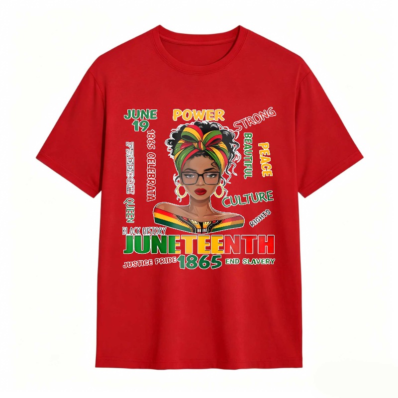 Juneteenth Celebration Black History Power Strong Culture Peace Rights Justice Pride 1865 End Slavery T-shirt