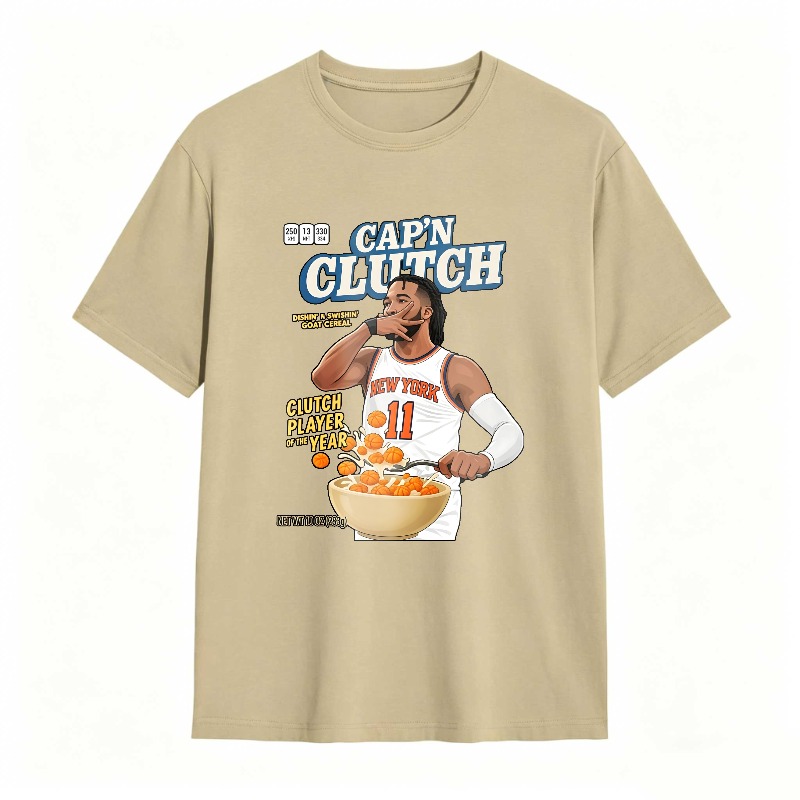 Capn Clutch Basketball Player With Cereal Bowl T-shirt