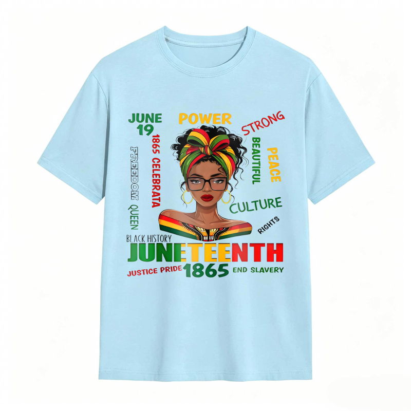 Juneteenth Celebration Black History Power Strong Culture Peace Rights Justice Pride 1865 End Slavery T-shirt