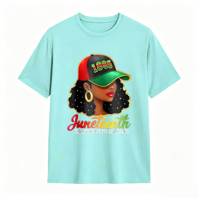 Juneteenth Remembering My Ancestors 1865 Hat Woman T-shirt