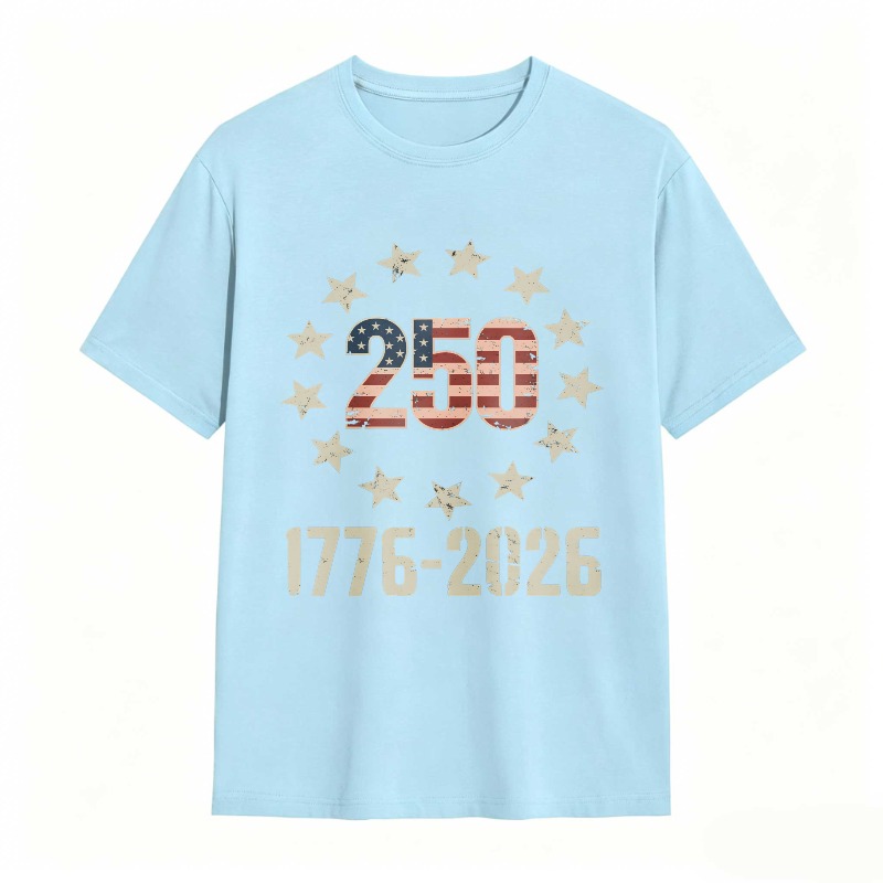 250th Anniversary United States Independence Day 1776 2026 Stars And Stripes T-shirt