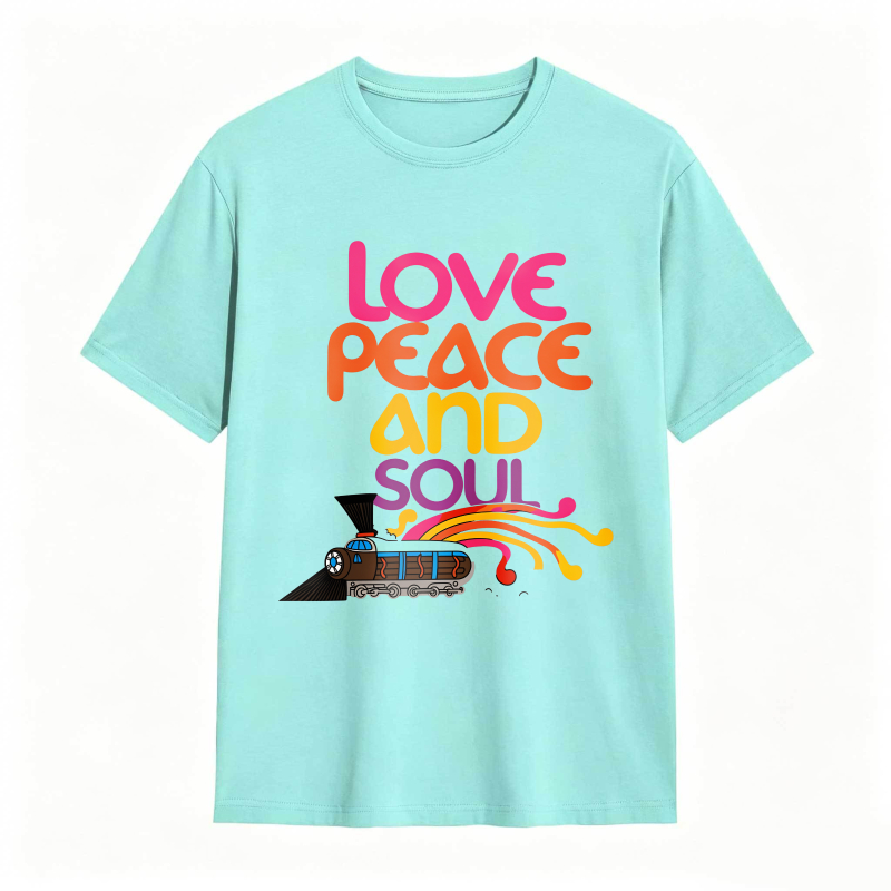 Love Peace And Soul Train T-shirt