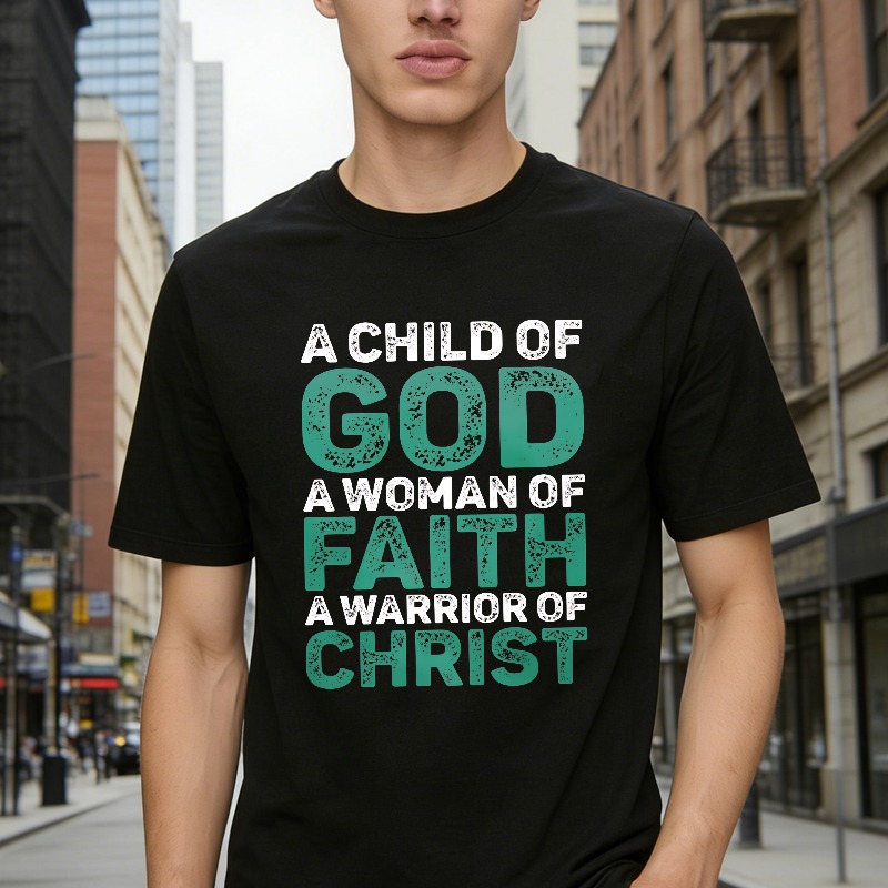 A Child Of God A Woman Of Faith A Warrior Of Christ T-shirt