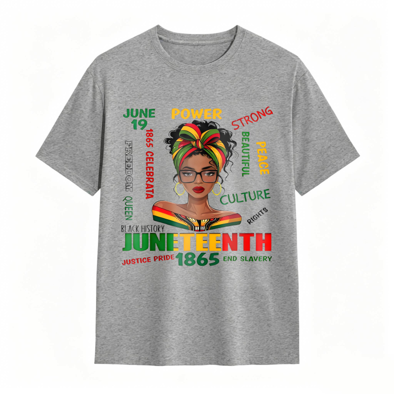 Juneteenth Celebration Black History Power Strong Culture Peace Rights Justice Pride 1865 End Slavery T-shirt