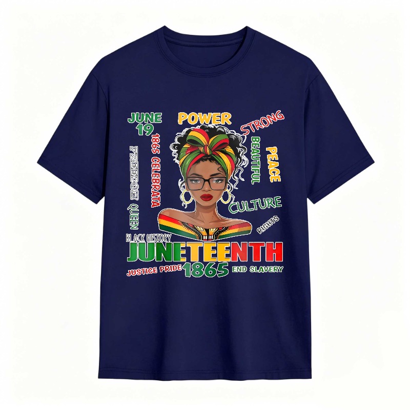 Juneteenth Celebration Black History Power Strong Culture Peace Rights Justice Pride 1865 End Slavery T-shirt
