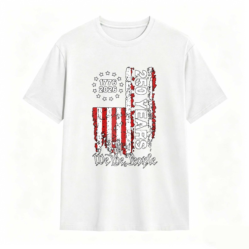 American Flag 1776 2026 250 Years We The People T-shirt