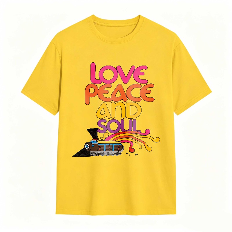 Love Peace And Soul Train T-shirt