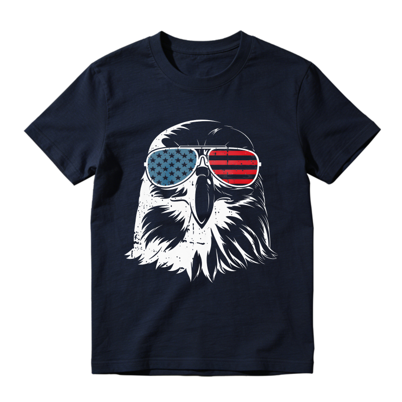 American Eagle With Usa Flag Sunglasses Unisex Classic T-shirt