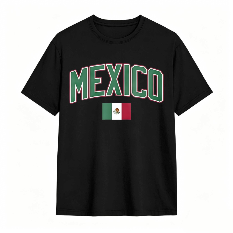 Mexico Flag Design T-shirt