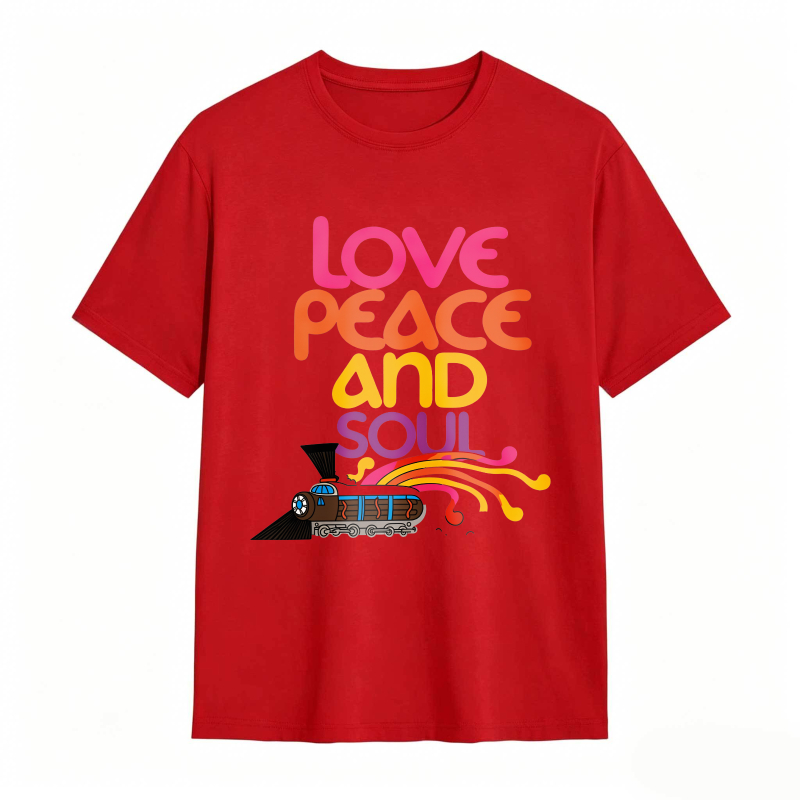 Love Peace And Soul Train T-shirt