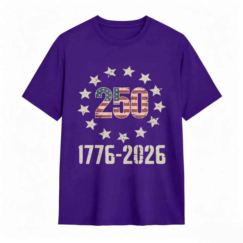 250th Anniversary United States Independence Day 1776 2026 Stars And Stripes T-shirt
