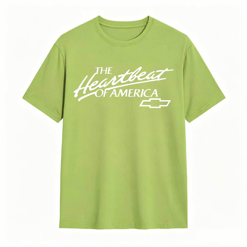 The Heartbeat Of America Chevrolet Logo T-shirt