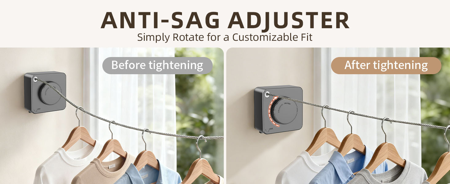 Retractable Clothesline Indoor Outdoor