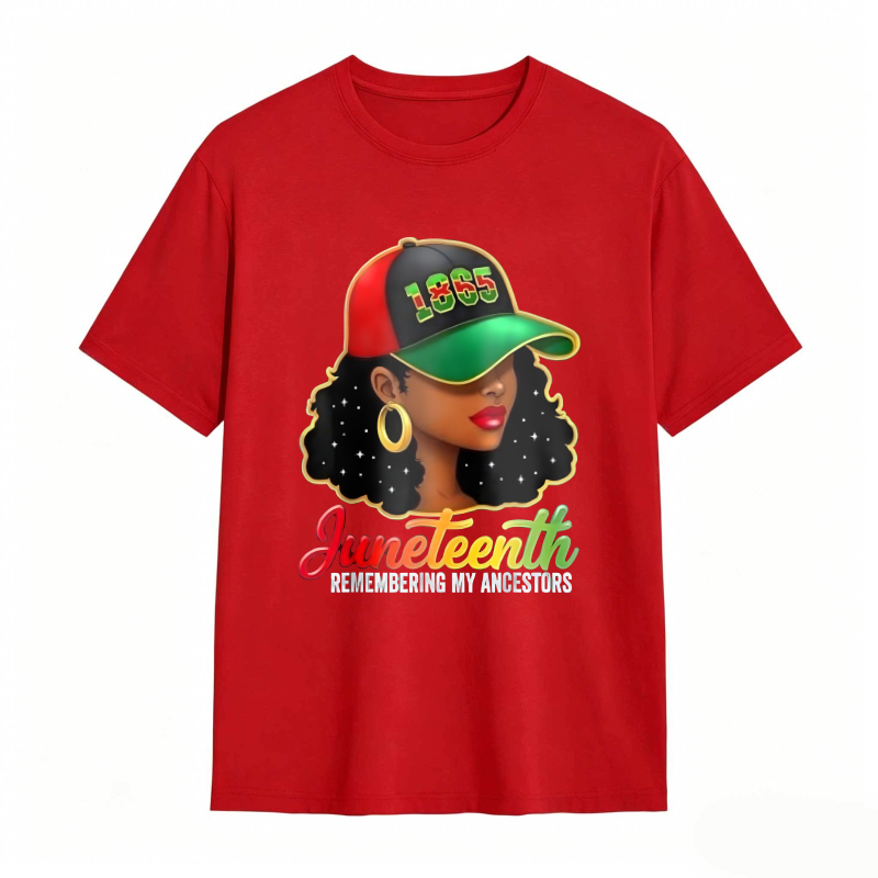Juneteenth Remembering My Ancestors 1865 Hat Woman T-shirt