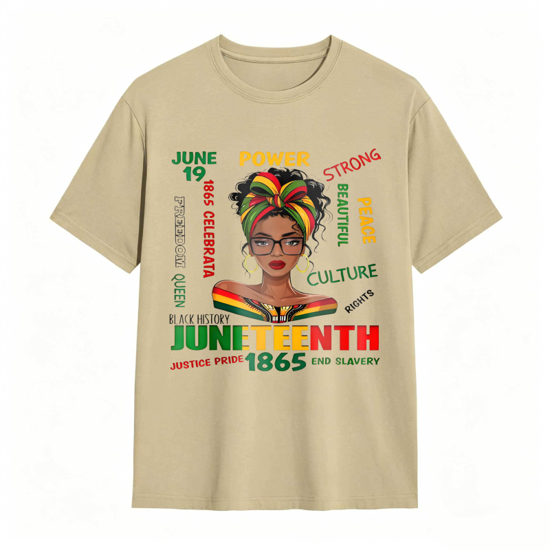Juneteenth Celebration Black History Power Strong Culture Peace Rights Justice Pride 1865 End Slavery T-shirt