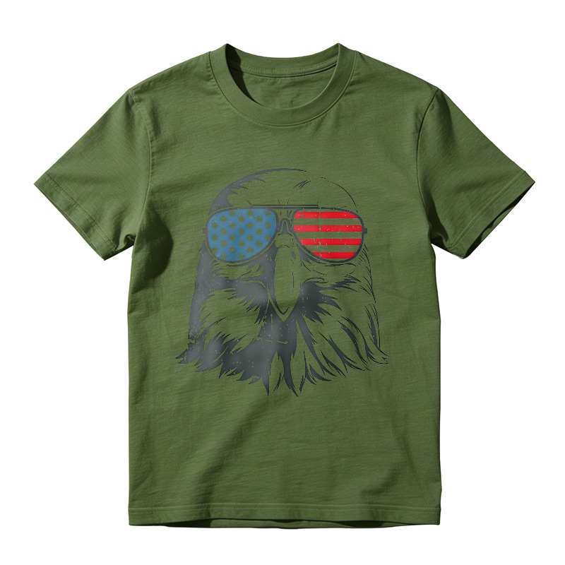 American Eagle With Usa Flag Sunglasses Unisex Classic T-shirt