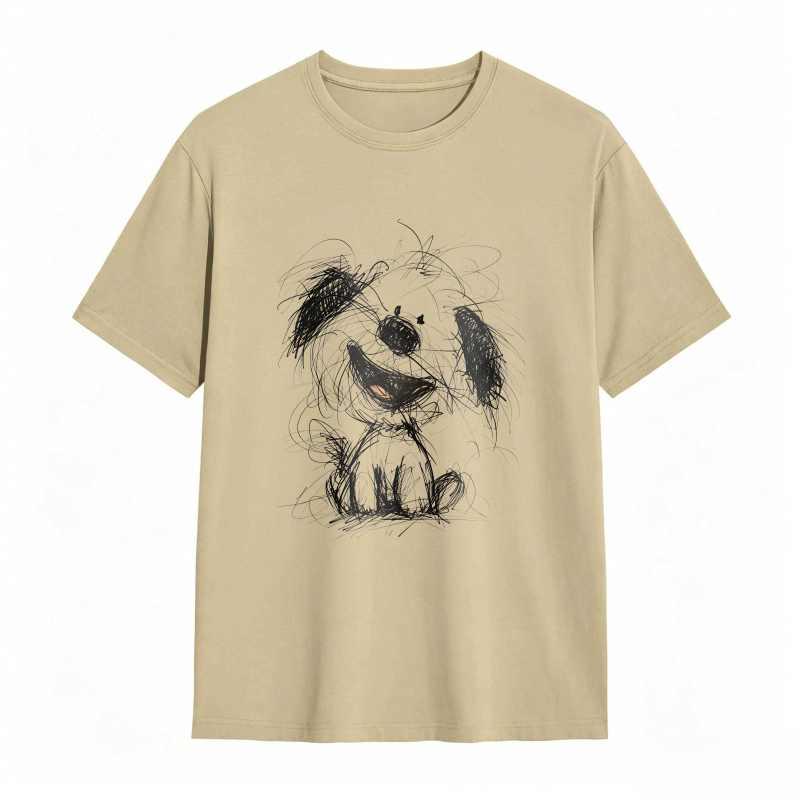 Dog Sketch Design T-shirt
