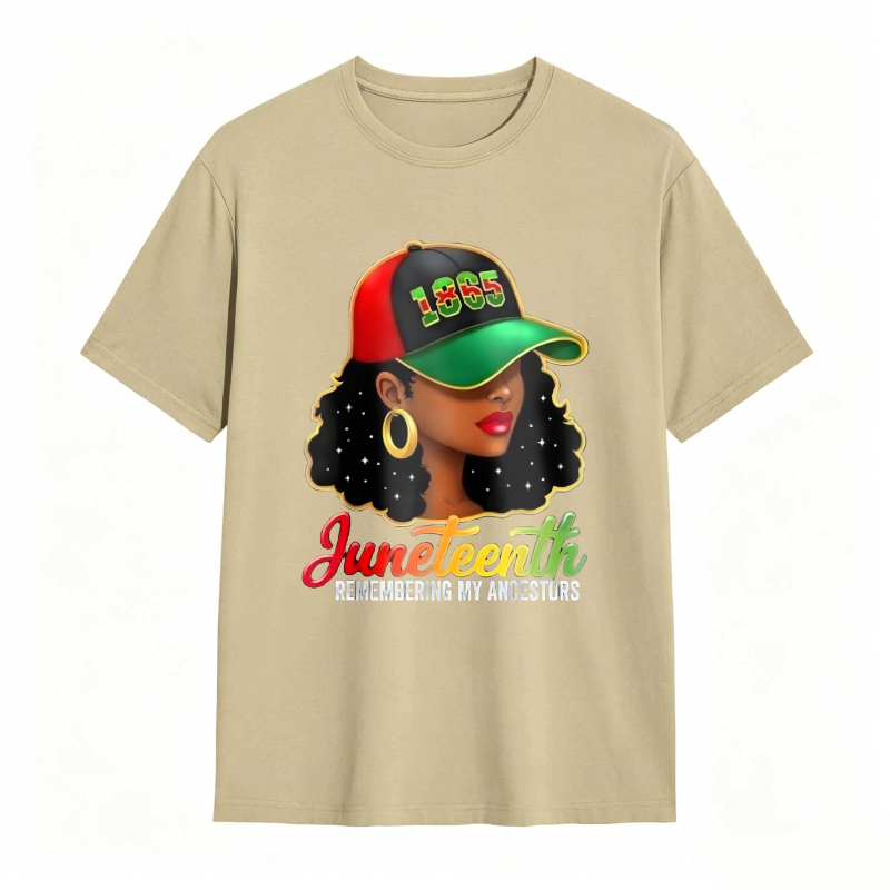 Juneteenth Remembering My Ancestors 1865 Hat Woman T-shirt