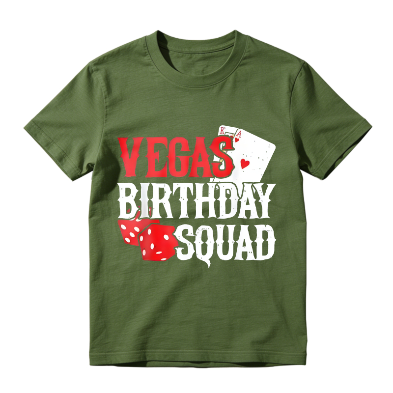 Vegas Birthday Squad Dice And Card Design Unisex Classic T-shirt