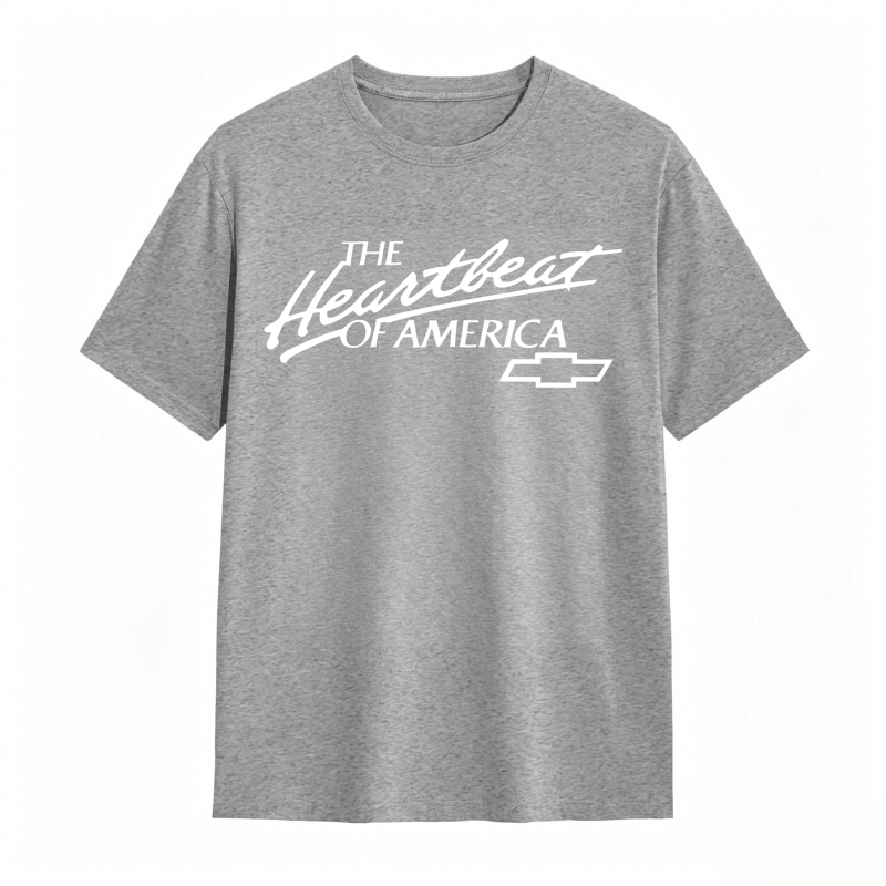 The Heartbeat Of America Chevrolet Logo T-shirt
