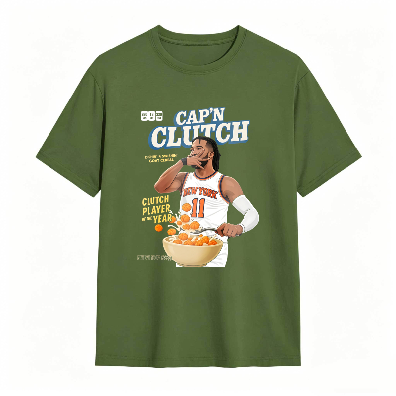 Capn Clutch Basketball Player With Cereal Bowl T-shirt