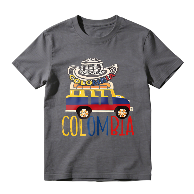 Colombia Hat And Bus Design Unisex Classic T-shirt