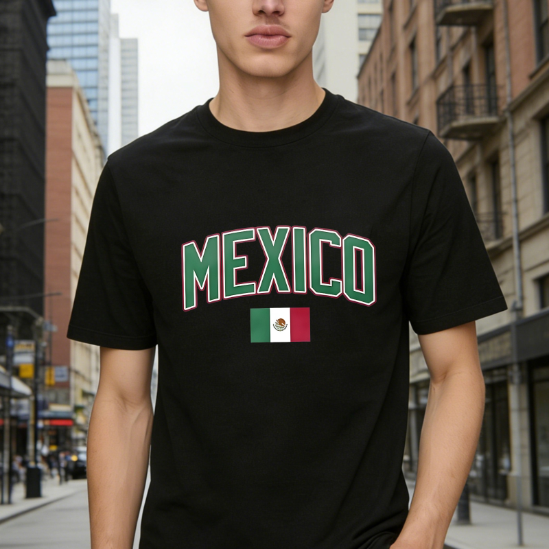 Mexico Flag Design T-shirt