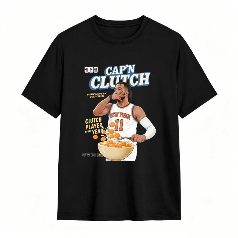 Capn Clutch Basketball Player With Cereal Bowl T-shirt