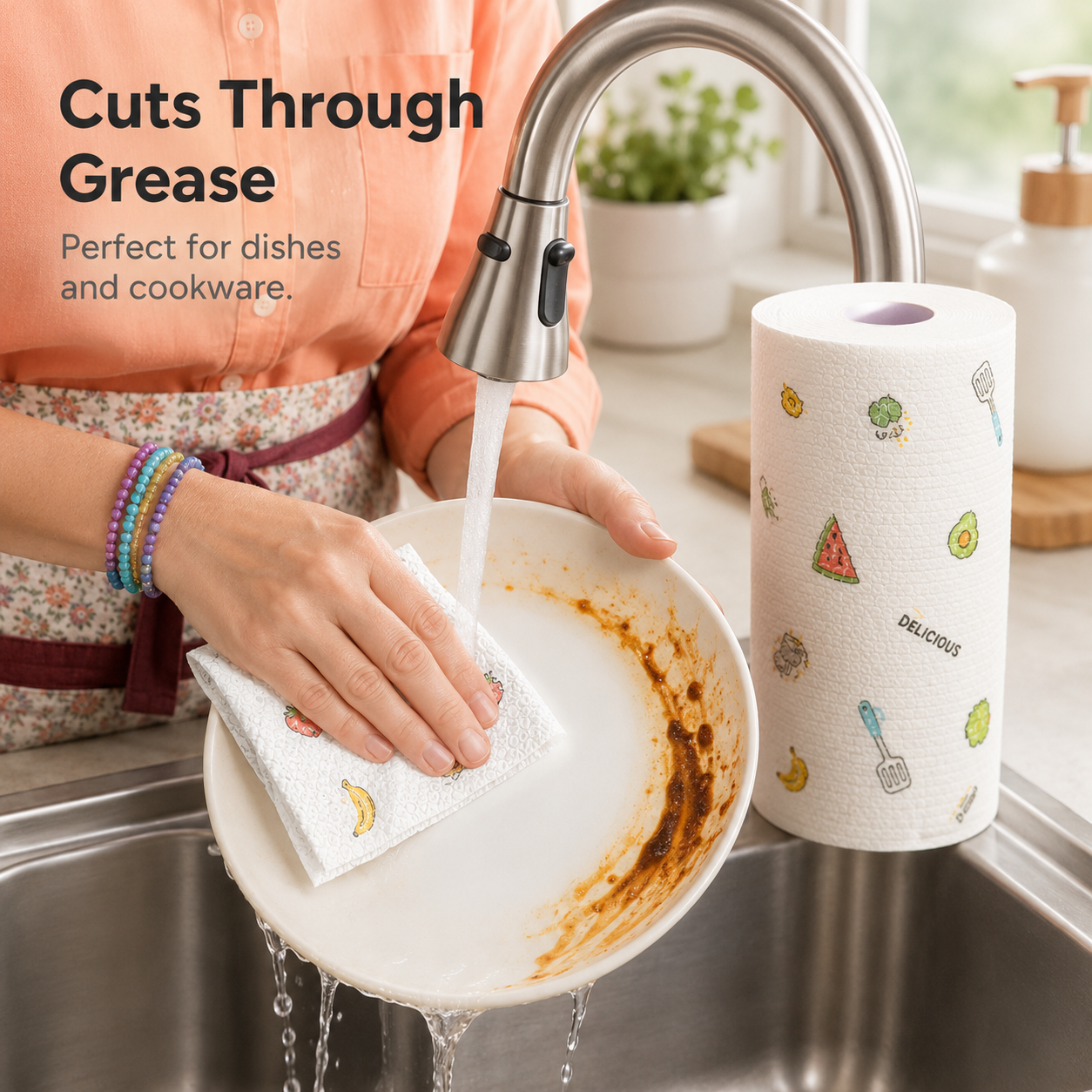 🔥 Hot Sale 🧽 Disposable Kitchen Cleaning Cloths 💦Ultra Absorbent • Grease-Fighting • Hygienic