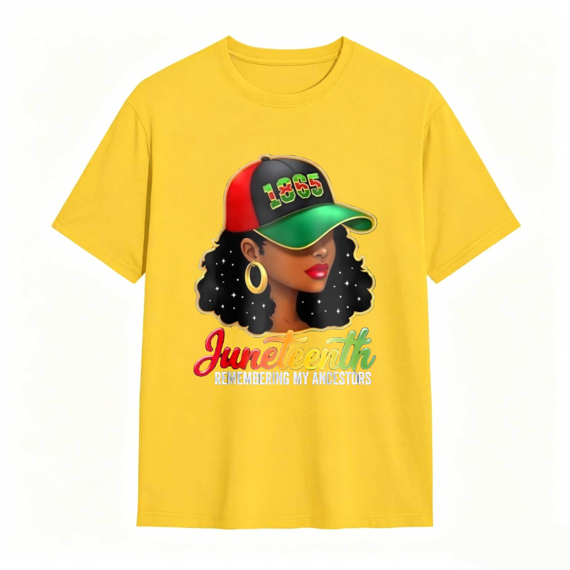 Juneteenth Remembering My Ancestors 1865 Hat Woman T-shirt