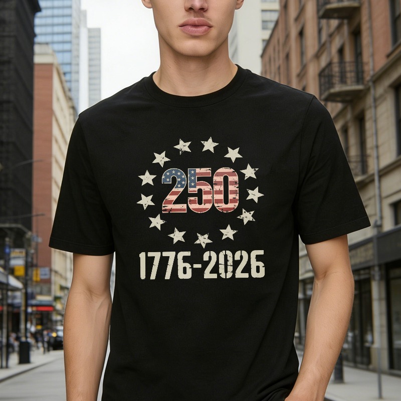 250th Anniversary United States Independence Day 1776 2026 Stars And Stripes T-shirt