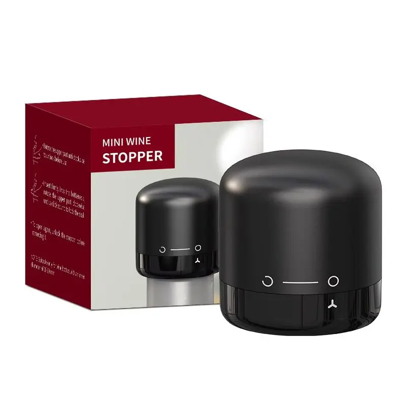Vacuum wine stopper.Champagne and wine, red wine and liquor, sealing device with built-in vacuum function, leakproof and reusable wine stopper with vent
