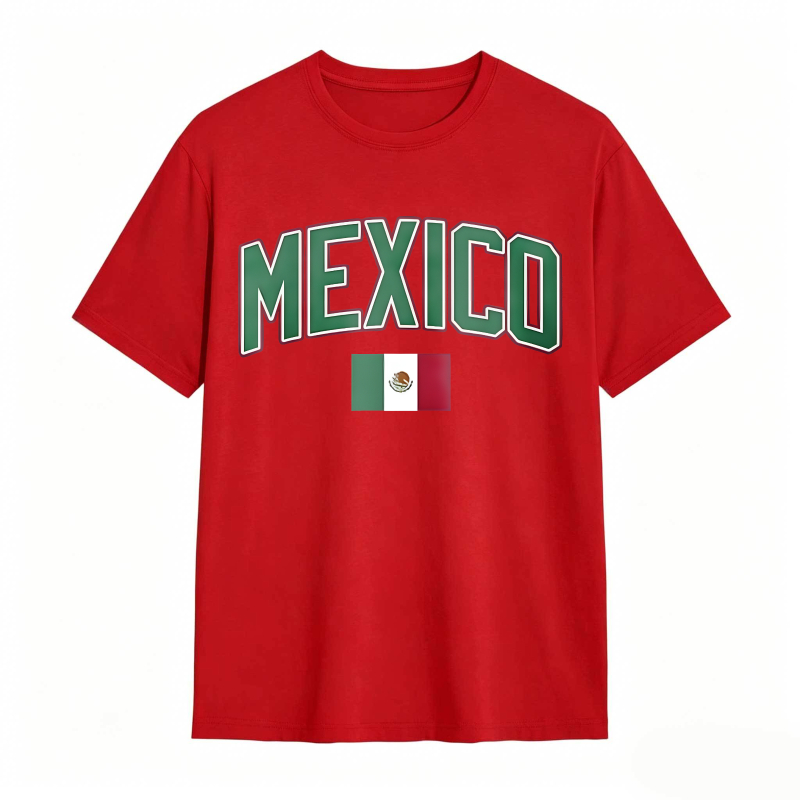 Mexico Flag Design T-shirt