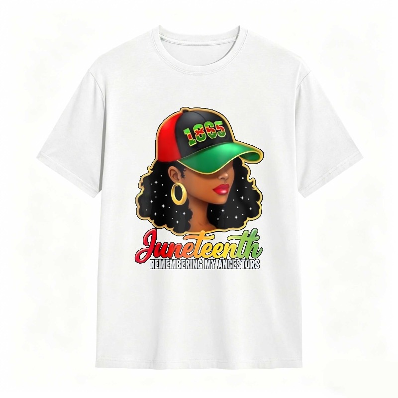 Juneteenth Remembering My Ancestors 1865 Hat Woman T-shirt