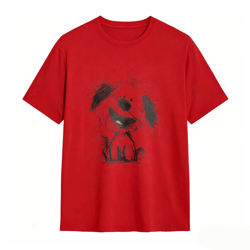 Dog Sketch Design T-shirt