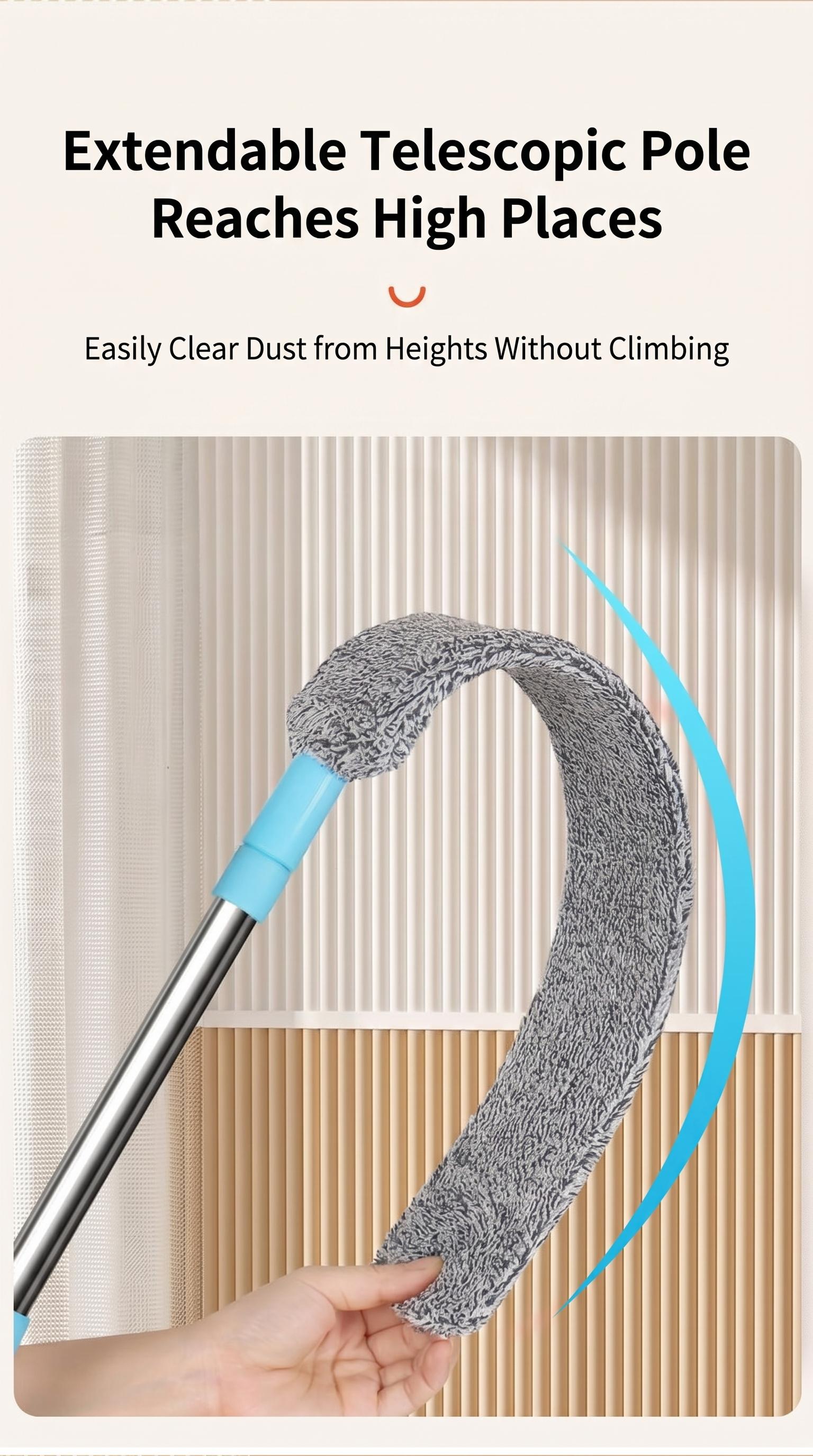 Replacement Gap Duster for Home Coner Place Durable Flexible Arbitrary Bending Microfiber Dust Brush for Under Furniture Bed Couch Fridge Replacement Gap Duster for Home Coner Place Durable Flexible Arbitrary Bending Microfiber Dust Brush for Under Furniture Bed Couch Fridge