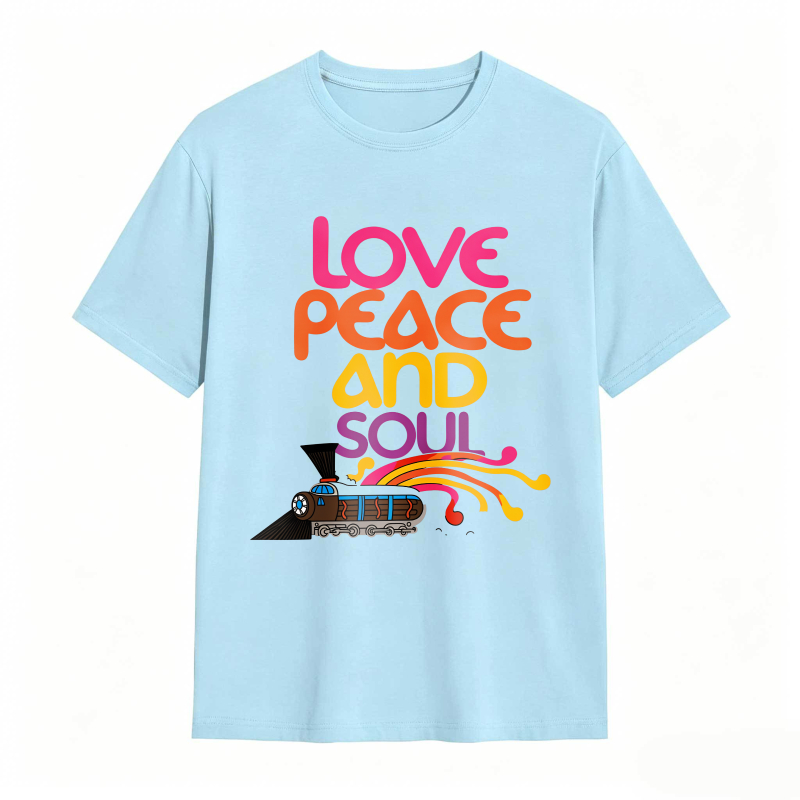 Love Peace And Soul Train T-shirt