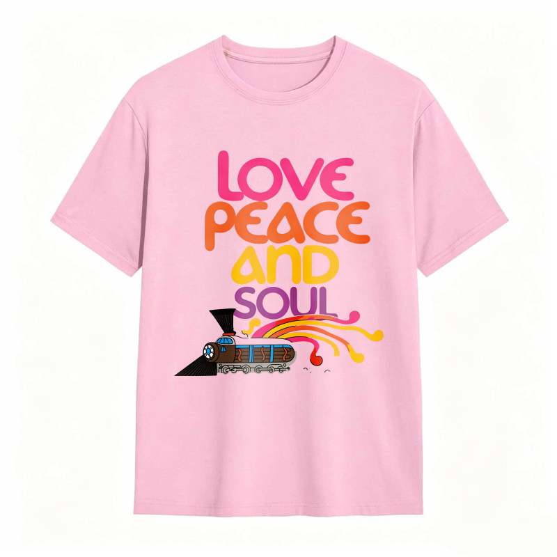 Love Peace And Soul Train T-shirt