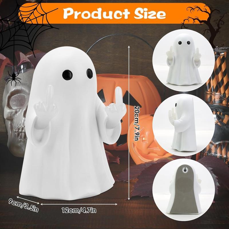 Cute Ghost Night Light with Middle Finger Gesture