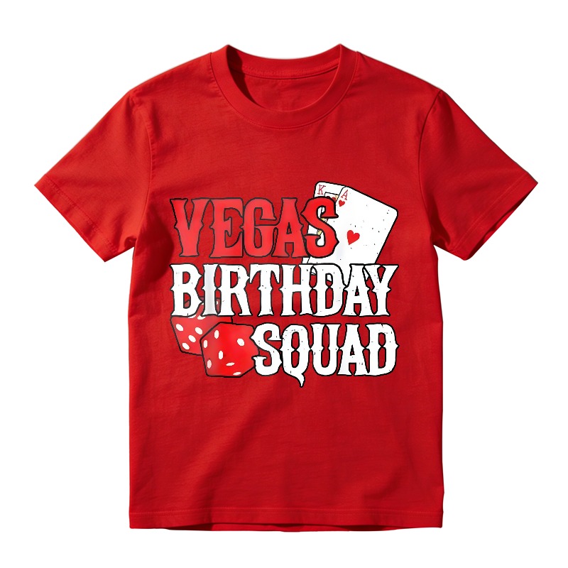 Vegas Birthday Squad Dice And Card Design Unisex Classic T-shirt