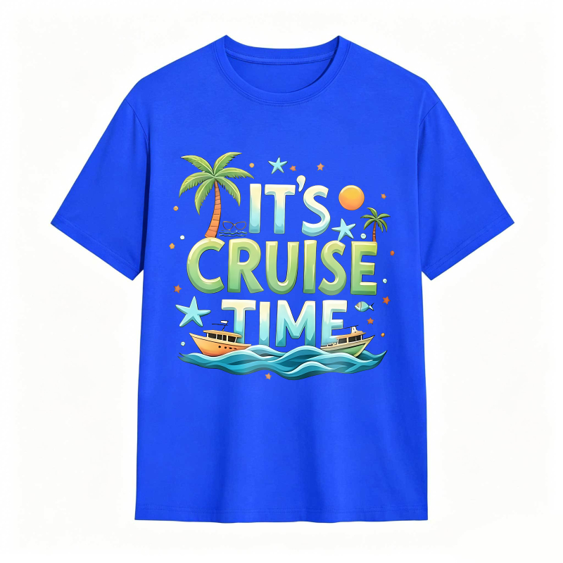 Its Cruise Time With Palm Trees And Boat T-shirt