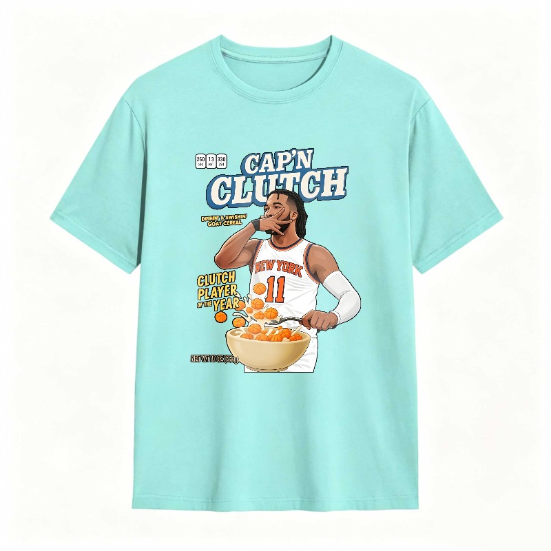 Capn Clutch Basketball Player With Cereal Bowl T-shirt