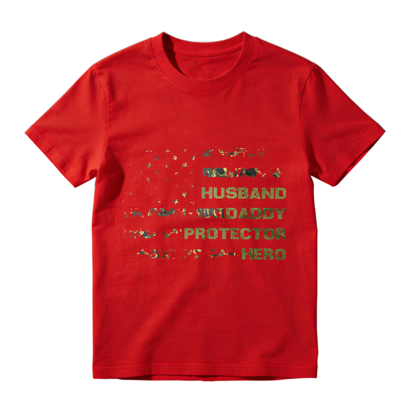 Husband Daddy Protector Hero With Stars And Animals Unisex Classic T-shirt