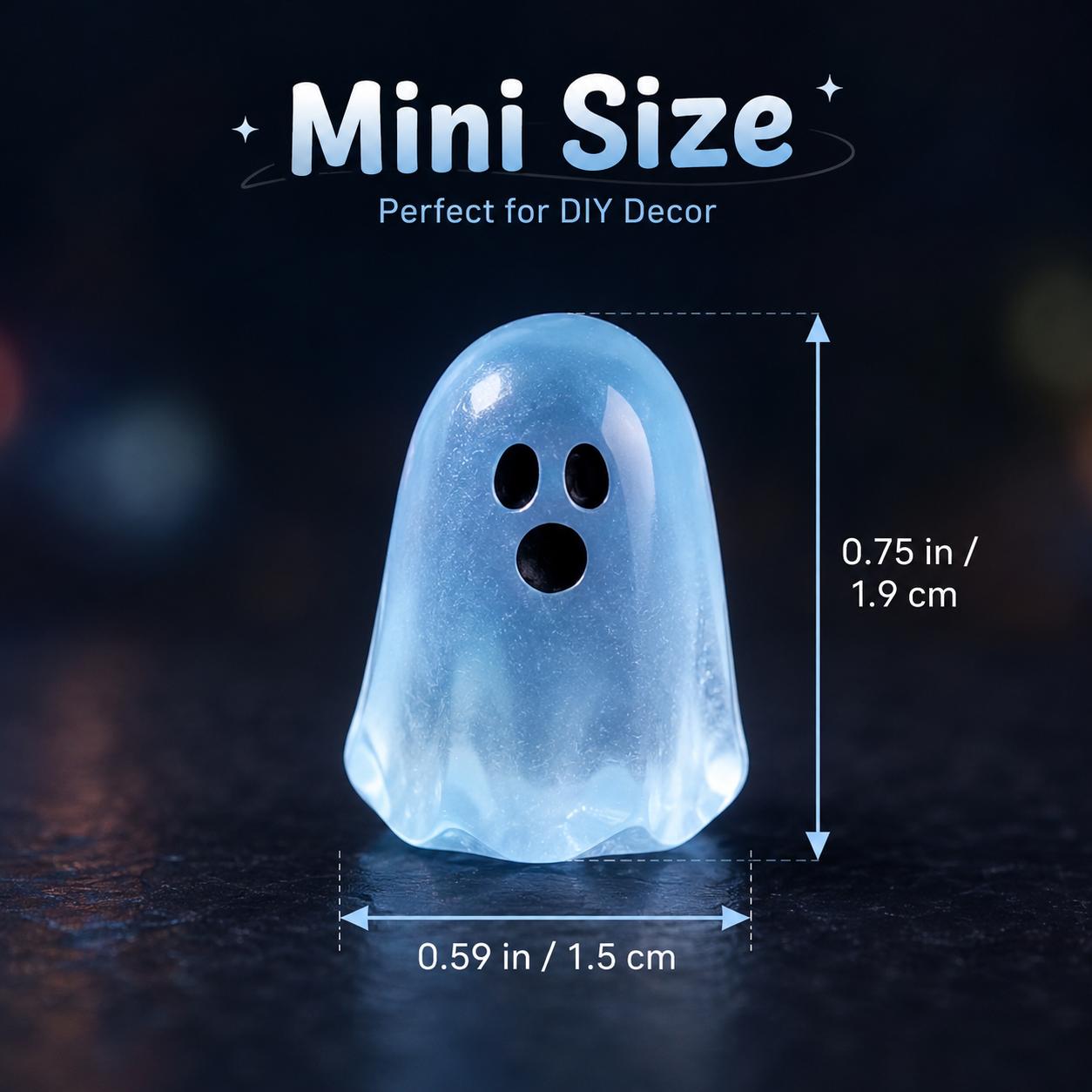 Glow In Dark Cute Ghost Resin Bead Set, Random Pattern Luminous Decorative Charms, Perfect Halloween Party Ornaments, Micro Landscape Filler & DIY Craft Material, 20/50 Packs Household Interior Decor Accessories Glow In Dark Cute Ghost Resin Bead Set, Random Pattern Luminous Decorative Charms, Perfect Halloween Party Ornaments, Micro Landscape Filler & DIY Craft Material, 20/50 Packs Household Interior Decor Accessories