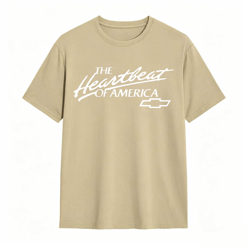The Heartbeat Of America Chevrolet Logo T-shirt